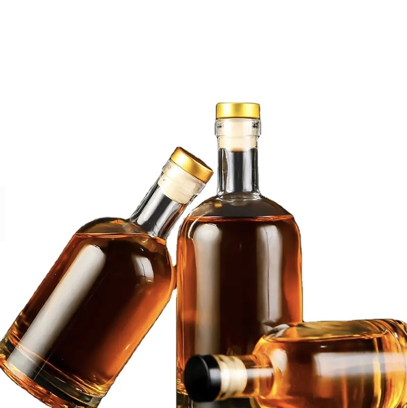 Customized 50ml 100ml 200ml 375ml 500ml 750ml 1000ml 75cl Gin Glass Bottle for Liquor