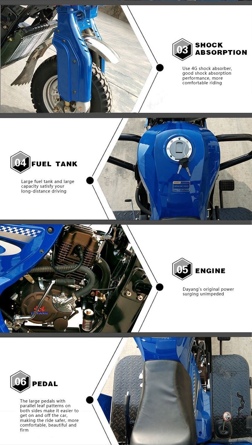 800W Foldable Petrol Tricycle for Adults Standard Size Charge Power Mobility Scooter