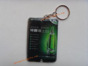 Pvc key rings with led light and make your own keychain