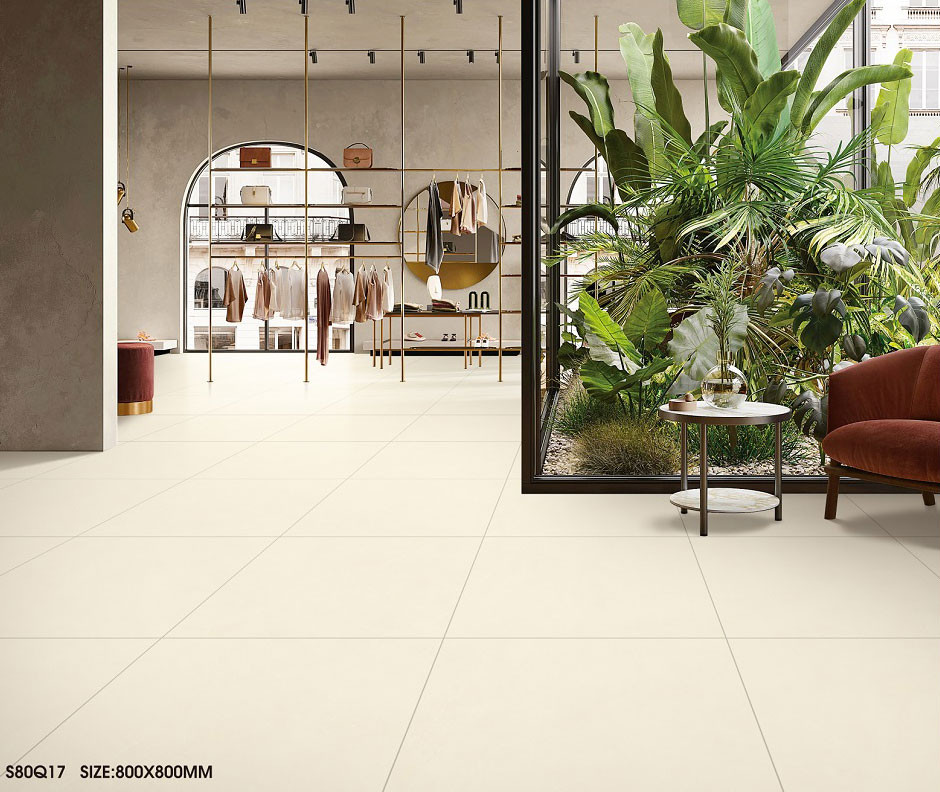 Beige tiles and 24"X48" anti-slip Outside Floor Durable Soft Glazed Porcelain Tile for Balcony and Apartment