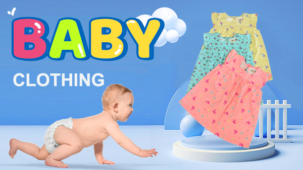 Summer Outlet Flower Decorate Baby Dress in Shoulderless Style for Toddlers' Clothing