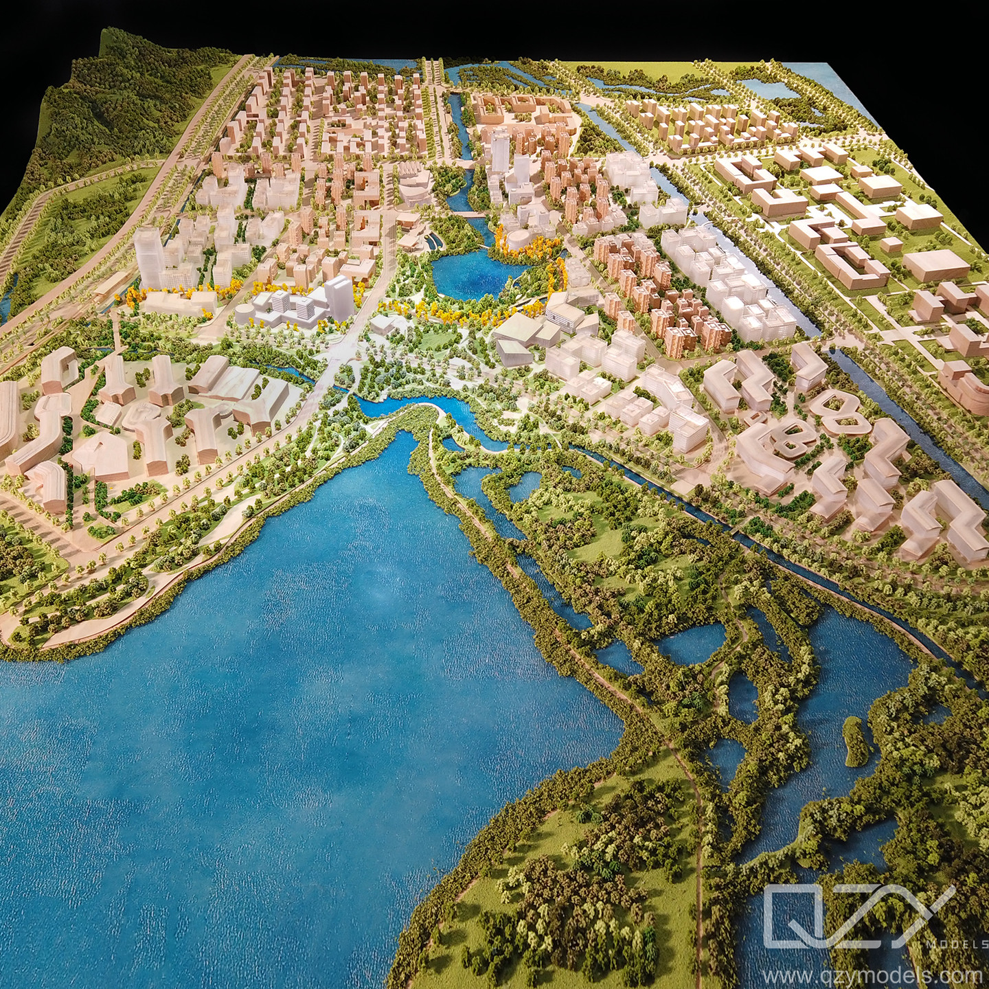 Residential Architectural Landscape Design Model Aecom 1/1500 Hangzhou Ali Town