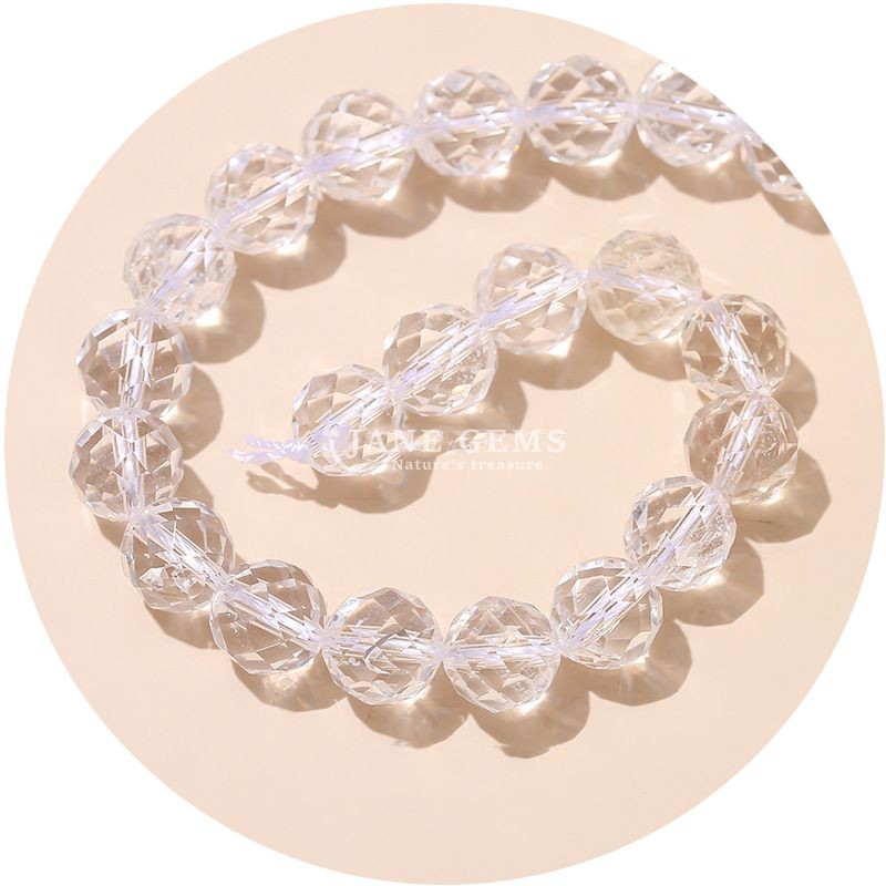 Wholesale Authentic Natural Gemstone Loose Beads Faceted Crystal Loose Beads Rose Quartz Stone Beads for Crafting