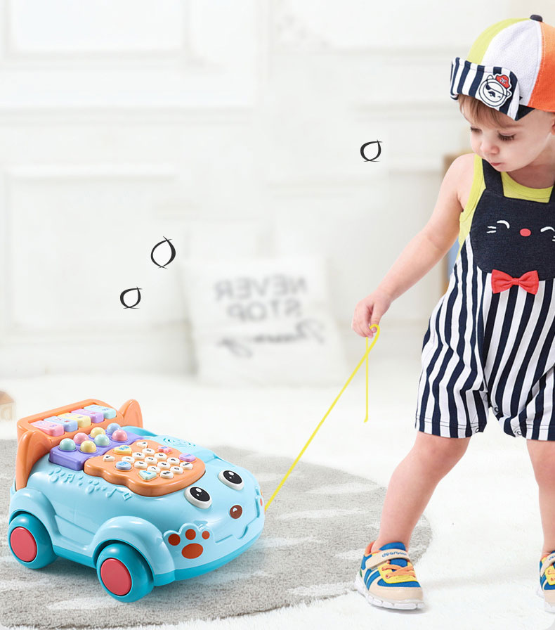 Children's Cartoon Music Phone Toy for Pretend Play and Interactive Early Education