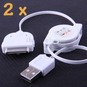 China USB 2.0 Retractable 30 -Pin Connector Cable With Dock Port For iPhone Sync Music on sale