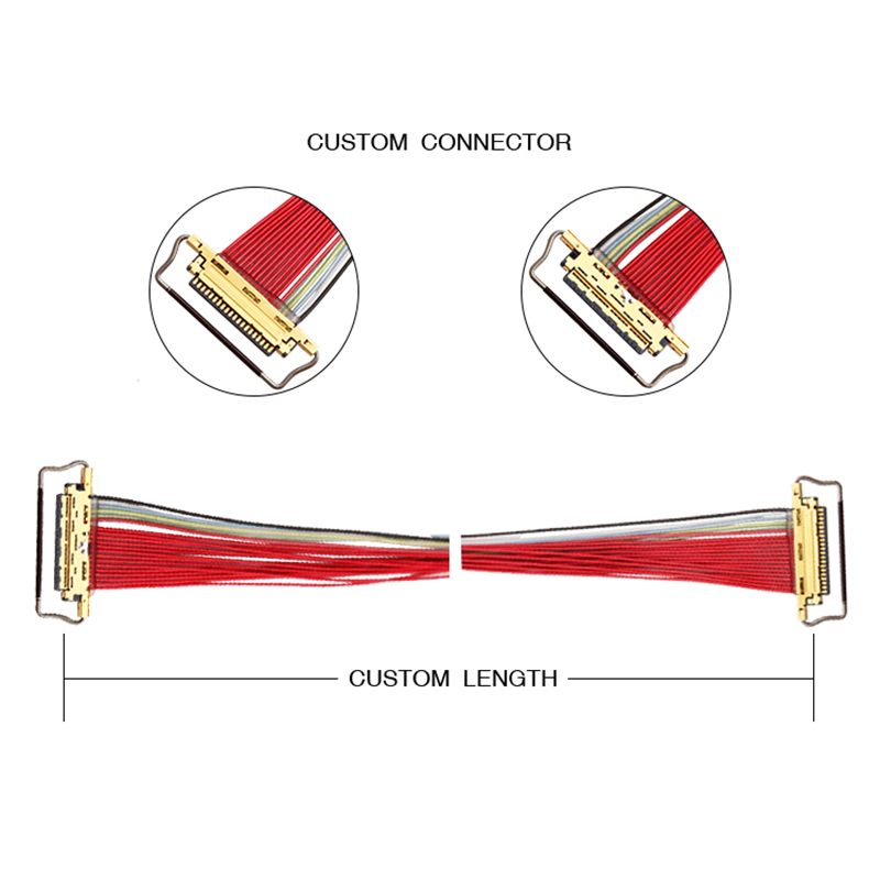0.5mm Pitch 20453-220T-03 LVDS EDP Cable 20 Pin 20453 VS