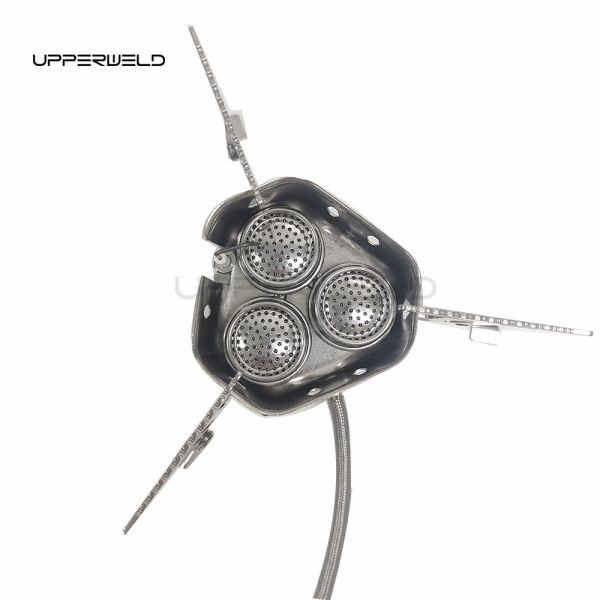 Outdoor Cooking Portable Burner Round Stainless Steel Furnace Head Camping Gas Stove