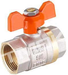 China 1/2 inch brass ball valve with brass body stainless steel butterfly handle and CE approved on sale