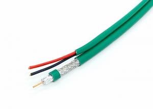 Quality KX6A+2C Alim Rg6 Siamese Coaxial Cable 18AWG For Video Transmission wholesale
