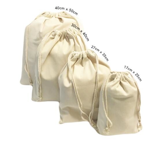 Canvas Cotton Natural Shopper Handle Rope Shoulder Tote Bag,Canvas Tote Rope Handle Drawstring Cotton Bag bagease packag