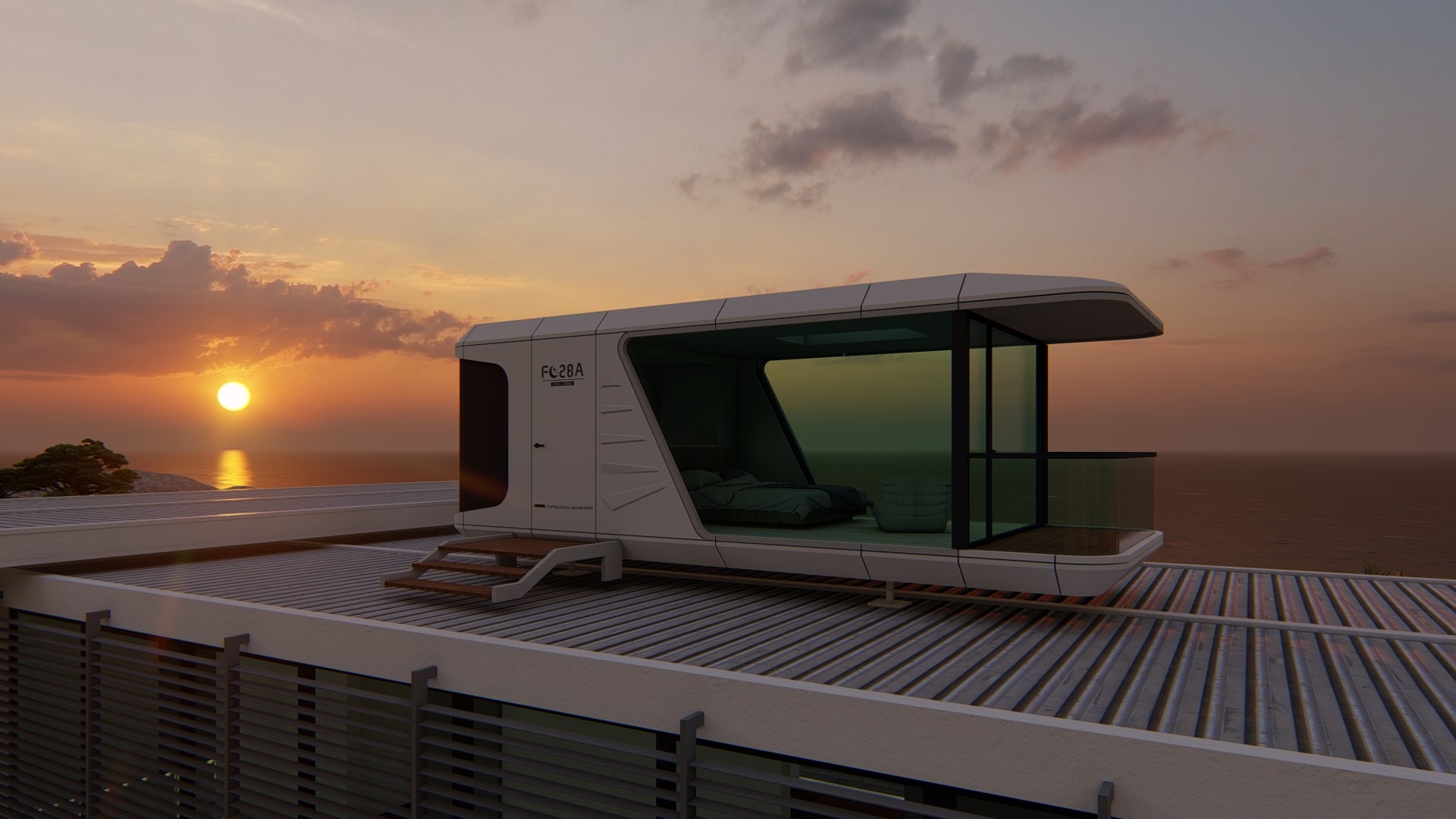 Quality Grade 9 Wind Resistant Mobile Capsule Prefab House wholesale