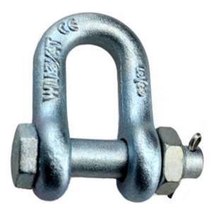 China Electric galvanized Screw Pin Anchor Shackle Drop Forged Bolt Type Chain Shackle 85T on sale