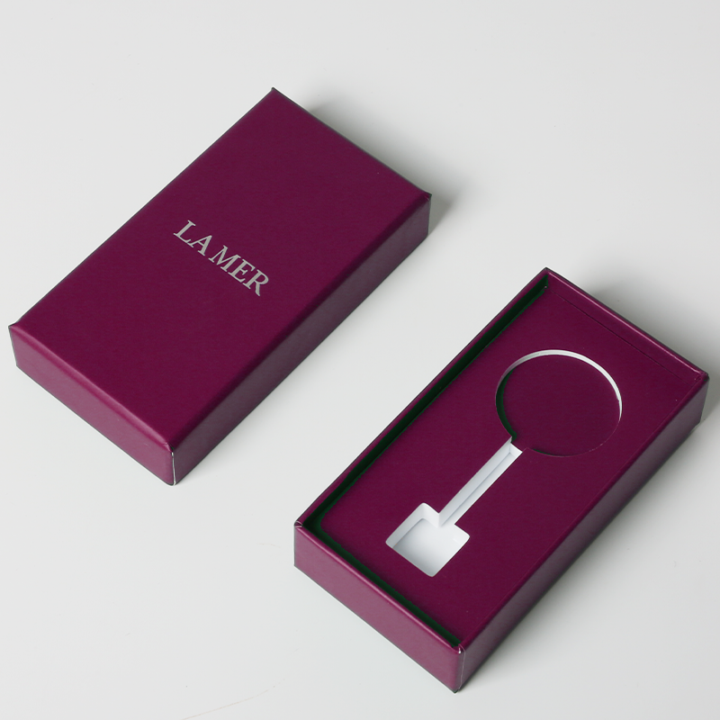 Sophisticated Square Grey Board Paper Luxury Box Packaging With Lid And Base Design