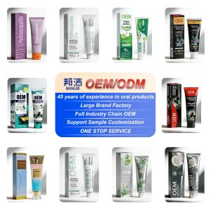 Factory Customized Bulk Cool White Organic Toothpaste Biodegradable Bamboo