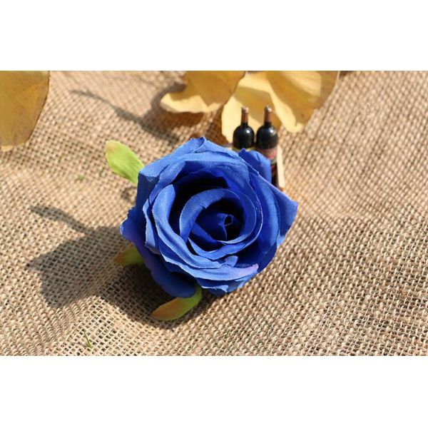 UVG FBL02 silk roses artificial flower head for wedding flower wall backdrop use