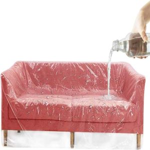 Quality Dustproof Transparent Plastic Cover For Sofa Furniture Protect From Dirty wholesale