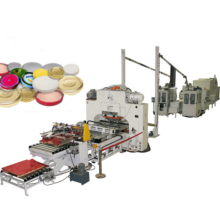 A High-Speed Twist-Off Cap Production Line With A Punch Lining Machine Oven