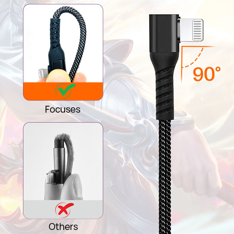 MFi Certified Custom 10FT Nylon Braided Lightning Cable For IPhone