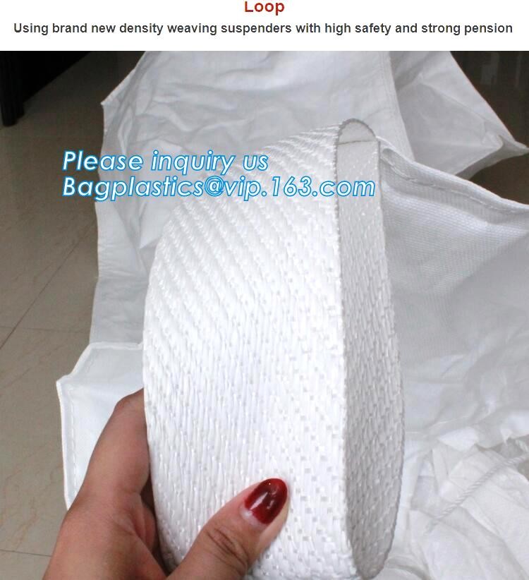 pp woven big fibc jumbo bag for coal cement,100% Virgin Material pp woven bulk bag 1000kg-3000kg,FIBC Recycle Container