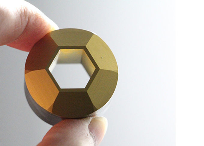 Hex Shaped Trimming Tungsten Carbide Die With TIN Coating Screw Tooling 0