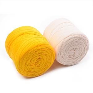 Quality professional fancy free samples tshirt yarn crochet hand knitting yarn wholesale