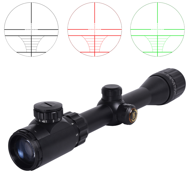 LE 3-9X40 1'' Waterproof Hunting Scope Black/Camouflage and Compatible with Optics
