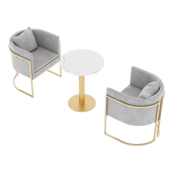 Modern Luxury Velvet Nail Salon Hotel Restaurant Sofa Booth and Table Furniture