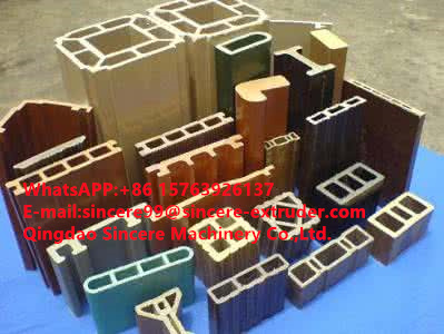 Decoration Composite PE WPC UPVC PVC Profile Extrusion Machine Production Line