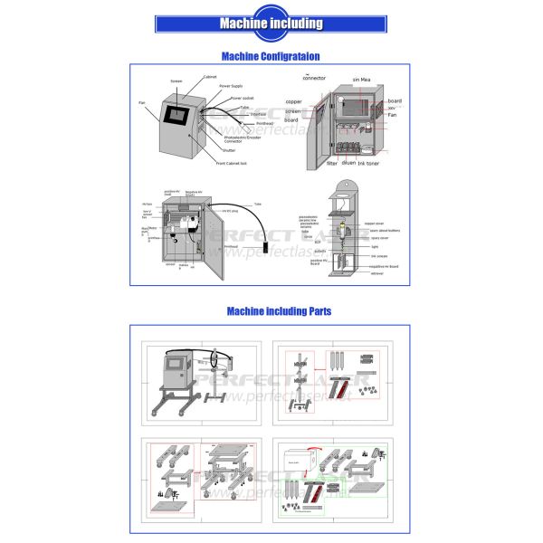 White Industrial Inkjet Printer , Inkjet Coding Machine Touching Screen