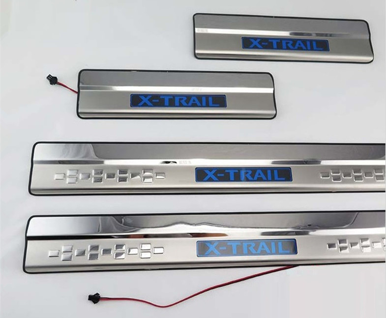 NISSAN X-TRAIL 2014 2017 Tail Gate and Side Door Sill Steel Scuff Plates Wholesaler