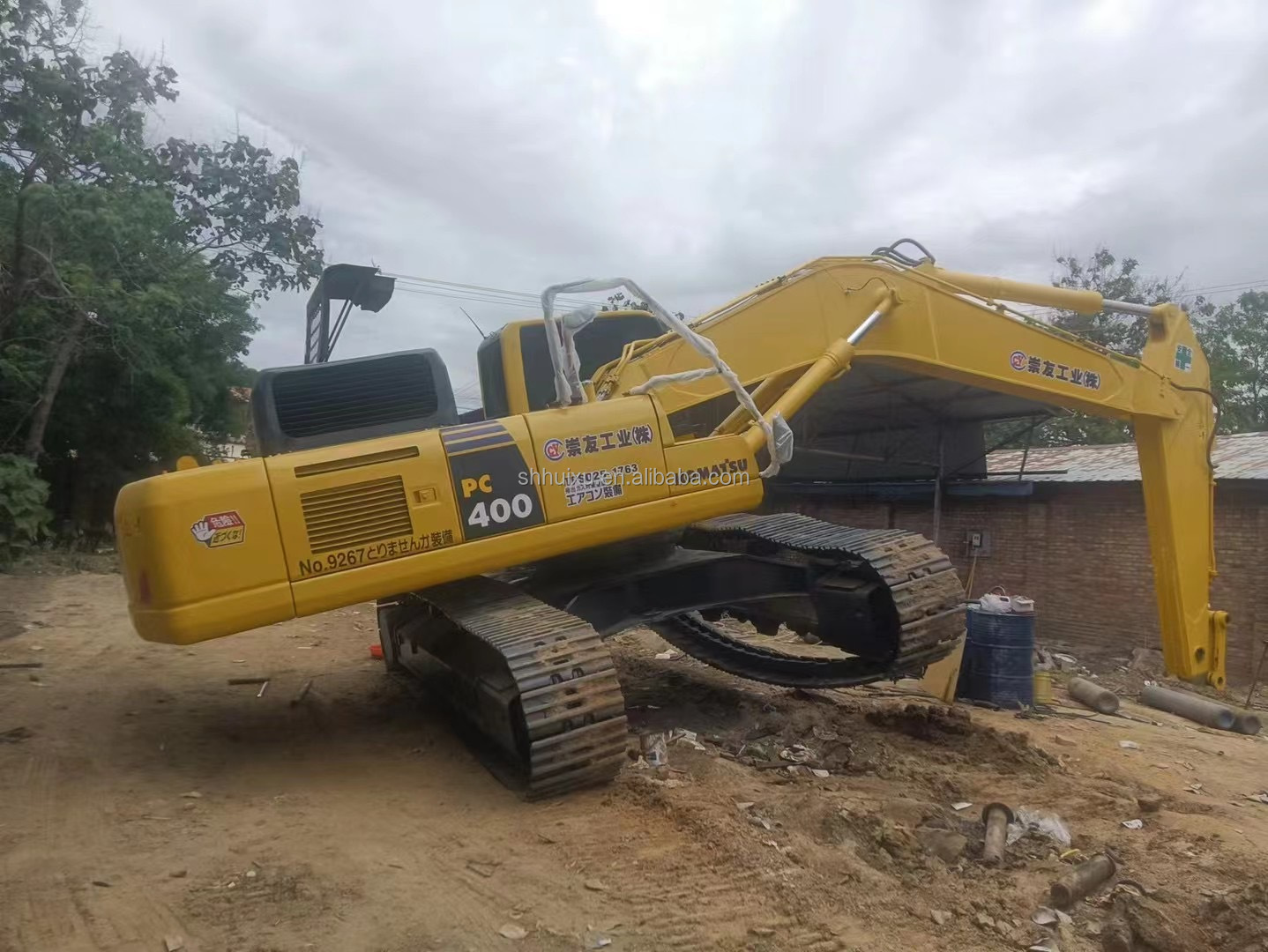 Used Japan komatsu400 crawler excavator 12 ton komatsu 400 excavator with original paint
