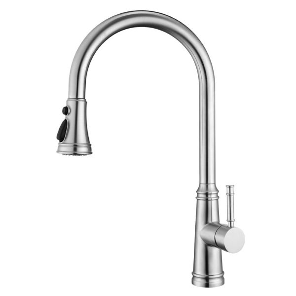 Wave Sensor Kitchen Water Faucets Water Saving Taps Precision Casting Stainless Handle 2081-SS