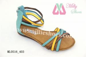 China PU Fashion Oranment Girls New Fashionable Sandal Shoe(ML0516_403) on sale