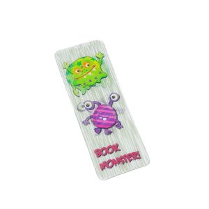 Cute Eco Friendly 3D Lenticular PVC Cartoon Bookmarker