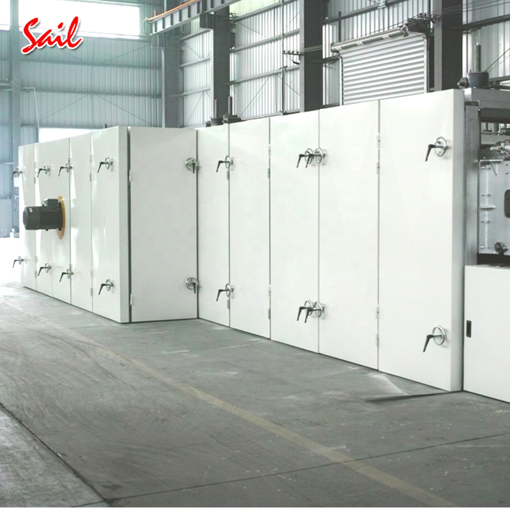 Nonwoven car insulation making thermal bonding production line