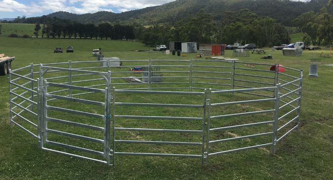 Portable Horse Pens For Sale 40x40 6 Oval Rails. Locking Pins. ,  Victoria , Cattle