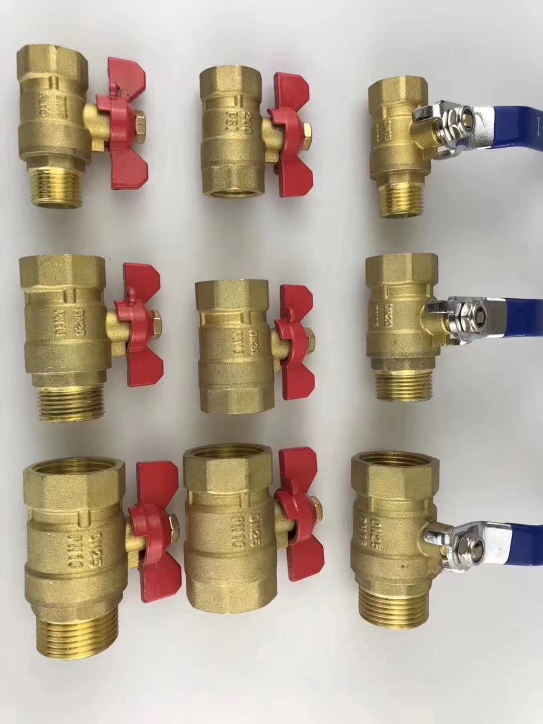 DIN3202 DN25 Threaded Brass Body PTFE Seat Ball Valve
