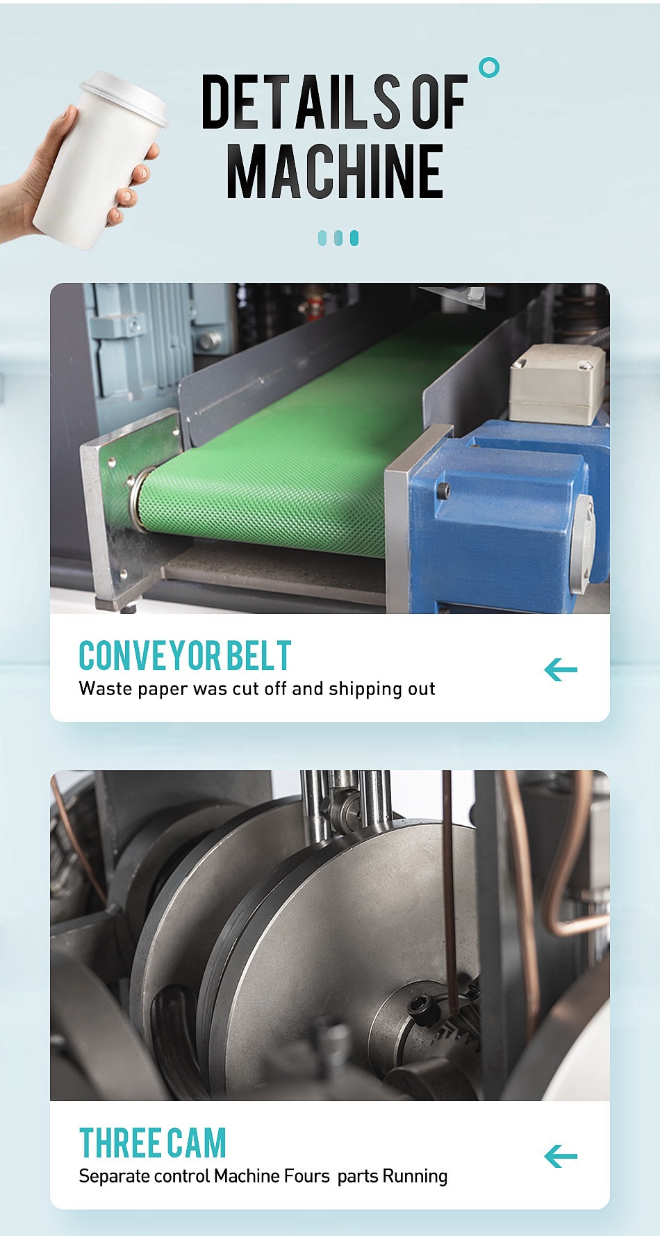 Auto 85PCS/Min Paper Cup Production Machine Coffee Tea Cup Manufacturing Machine
