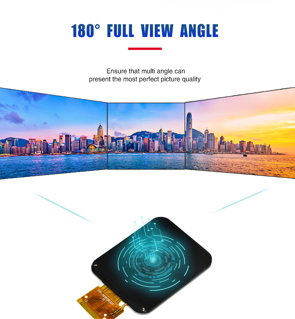 1.69 Inch Lcd Tft Display Module IPS 240x280 Resolution IC ST7789
