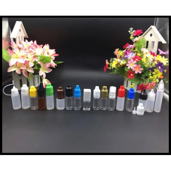 10ml Vape Juice LDPE PE E Liquid Bottles Enviromental Protected Material Durable