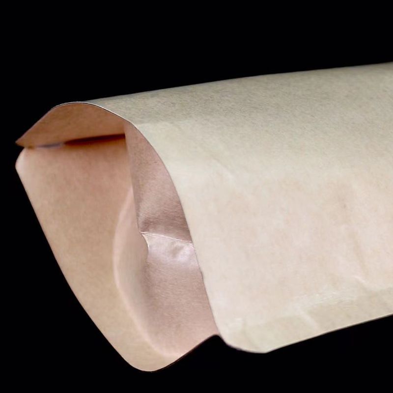 Stand Up Spout Pouch for Cream Cosmetic Liquid Kraft Paper Plastic Laminating Material