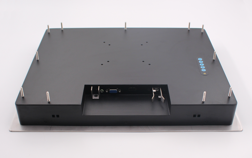 RS232 17" Flat Bezel Panel Mount LCD Monitor 1024x768