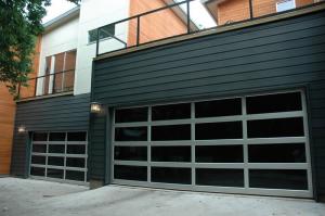 Quality Extruded Frame Full View Aluminum Garage Doors  Large Span Openings  For Villa wholesale