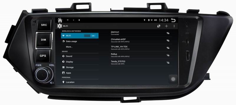 Ouchuangbo Android 4.4 car stereo DVD for Nissan Lannia 2015 with Bluetooth 3G wifi capacitance multiple touch screen