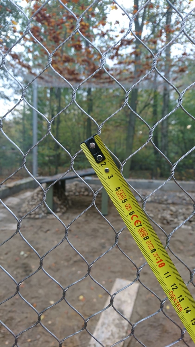 Ss304 Zoo Wire Mesh Lightweight Flexible Sgs 20mm Black Hole 3