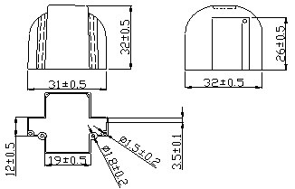 DC Immunity Electronic Current Transformer Iron Base High Accuracy Copper Bar