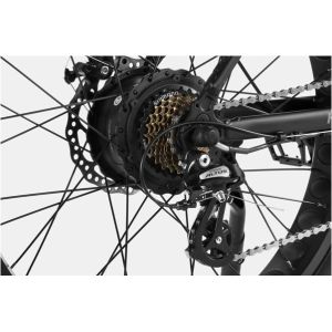 40-50km 700W Electric Bicycle Fat Bike 7 Speed Black