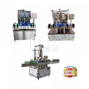 China 3000BPH Carbonated Beverage Filling Machine / Soft Drink Glass Bottle Pulling Ring Cap on sale