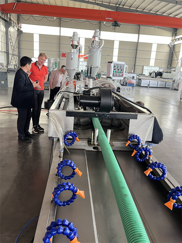 Plastic Corrugated Pipe Extrusion Machine Double Wall Plastic Tube Manufacturing Machine