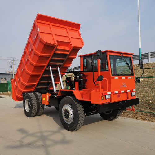 160hp mining tipper truck 12 tons mining dump truck 6 cubic meter bucket orange color